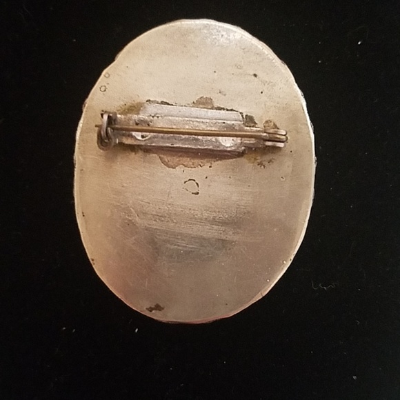 XSoldxx bundled agate w Silver twist banded brooch - Picture 4 of 8